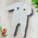 Assegai's Half GB & Half SA baby sleepsuit